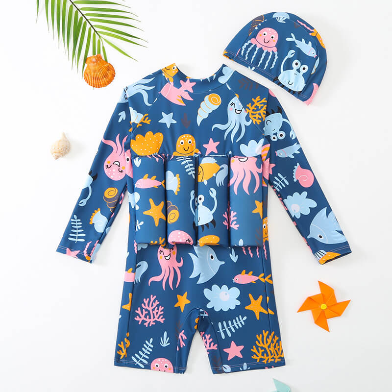 Kids Swim Vest – Buoyant Design, Full Range of Motion & Polyester-Spandex Blend
