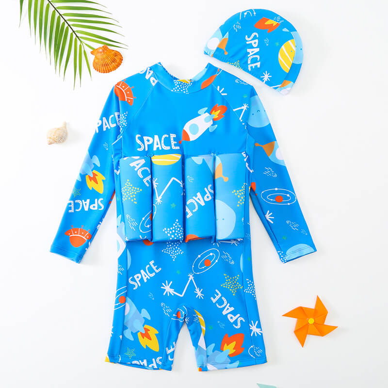 Kids Swim Vest – Buoyant Design, Full Range of Motion & Polyester-Spandex Blend