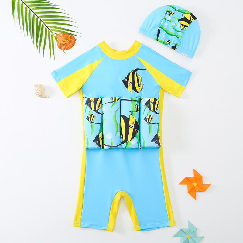 Kids Swim Vest – Buoyant Design, Full Range of Motion & Polyester-Spandex Blend