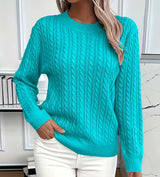 Women's cable-knit sweater, view 4