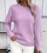Women's cable-knit sweater, view 6