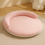 Orthopedic Cooling Cat Bed – Ice-Silk Surface, Foam Base & Raised Rim