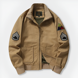 Men's longline bomber jacket, view 1