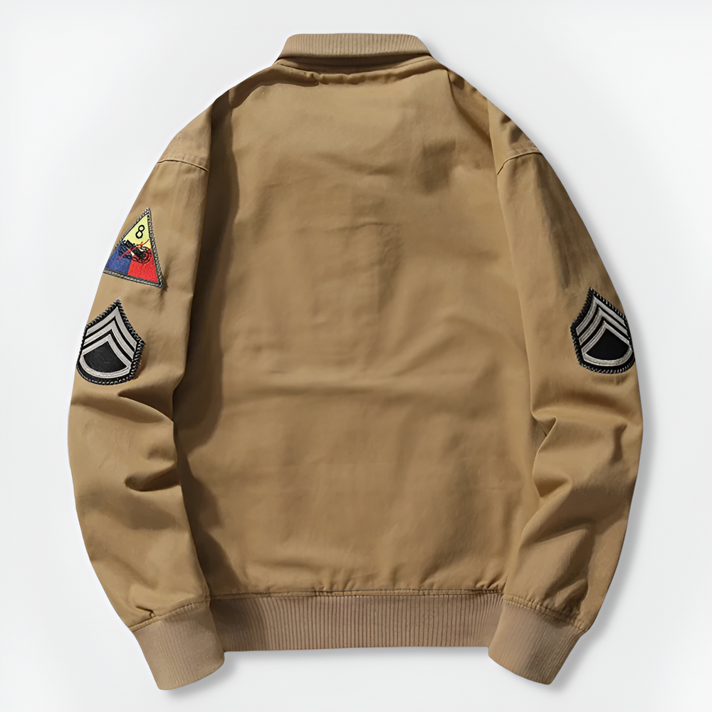 Men's longline bomber jacket, view 2