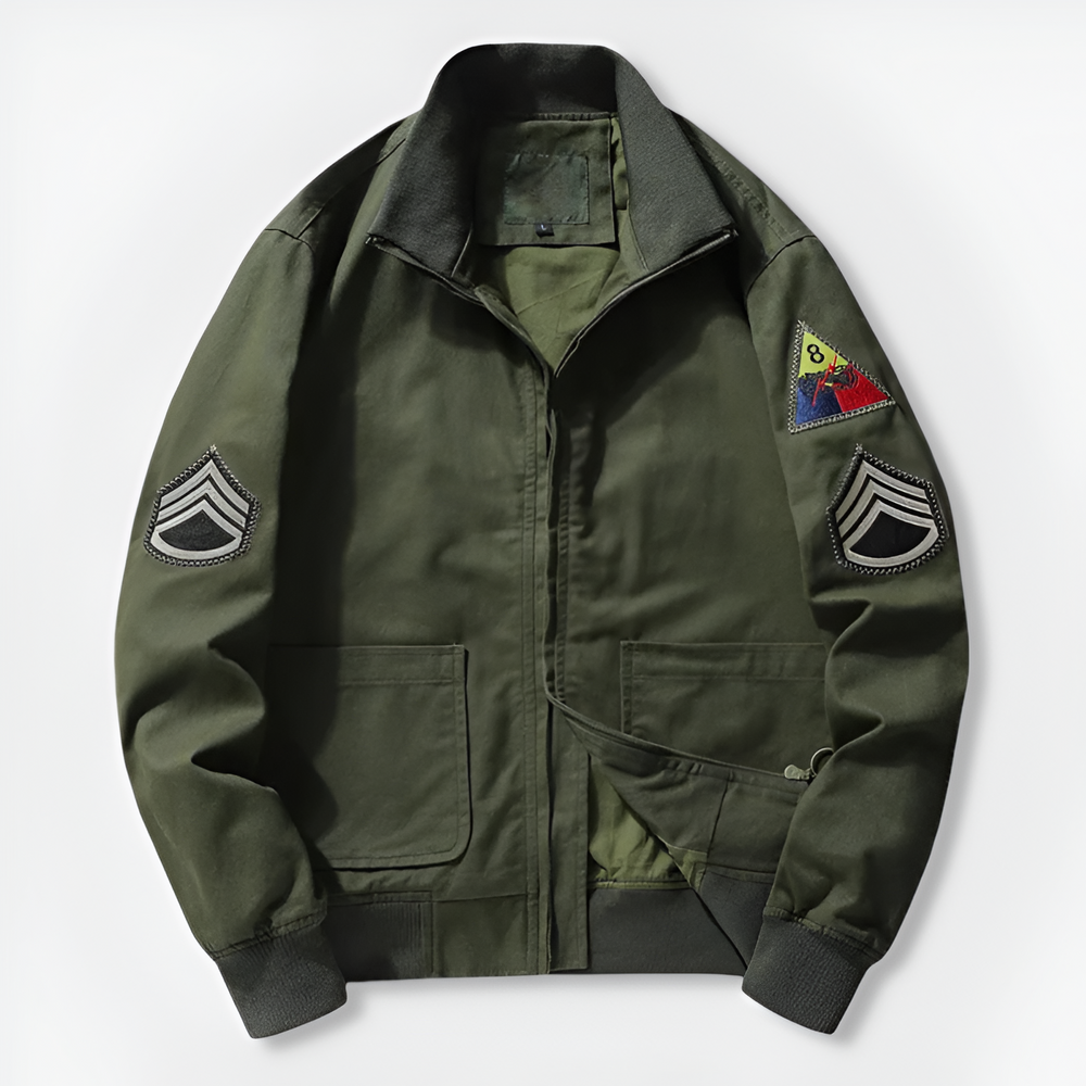 Men's longline bomber jacket, view 6