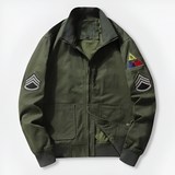 Men's longline bomber jacket, view 6