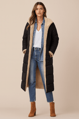 Women's longline coat, view 3