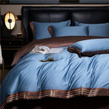 Luxora Satin Cotton Embroidered Bedding Set - Luxurious Comfort & Elegant Design