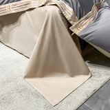 Luxora Satin Cotton Embroidered Bedding Set - Luxurious Comfort & Elegant Design