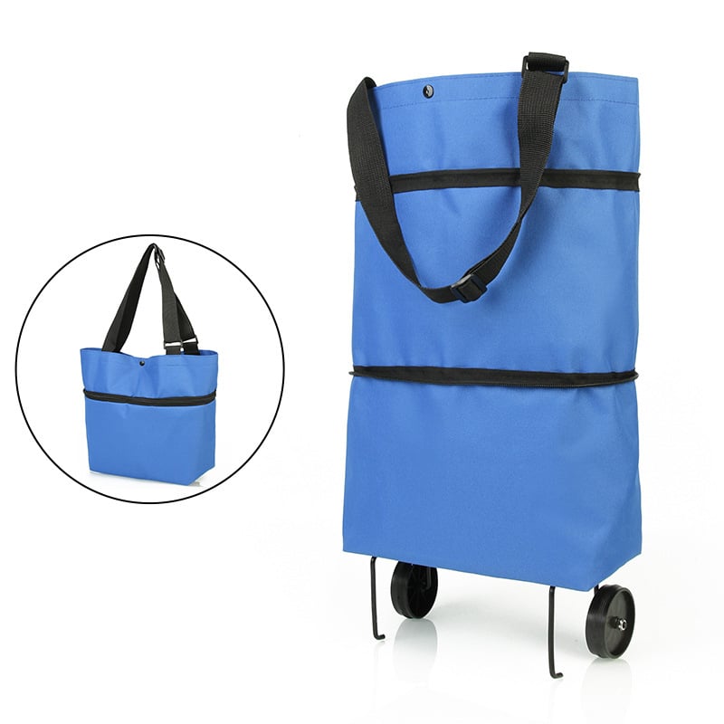 Rolling Shopping Bag – Waterproof Oxford, Expandable & 5kg Capacity