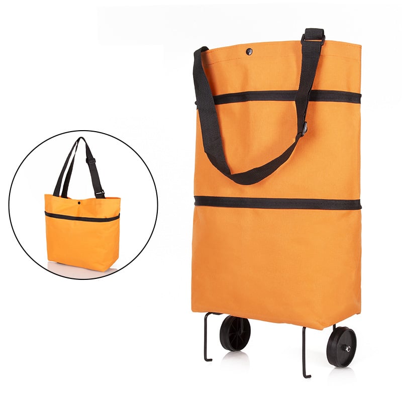 Rolling Shopping Bag – Waterproof Oxford, Expandable & 5kg Capacity