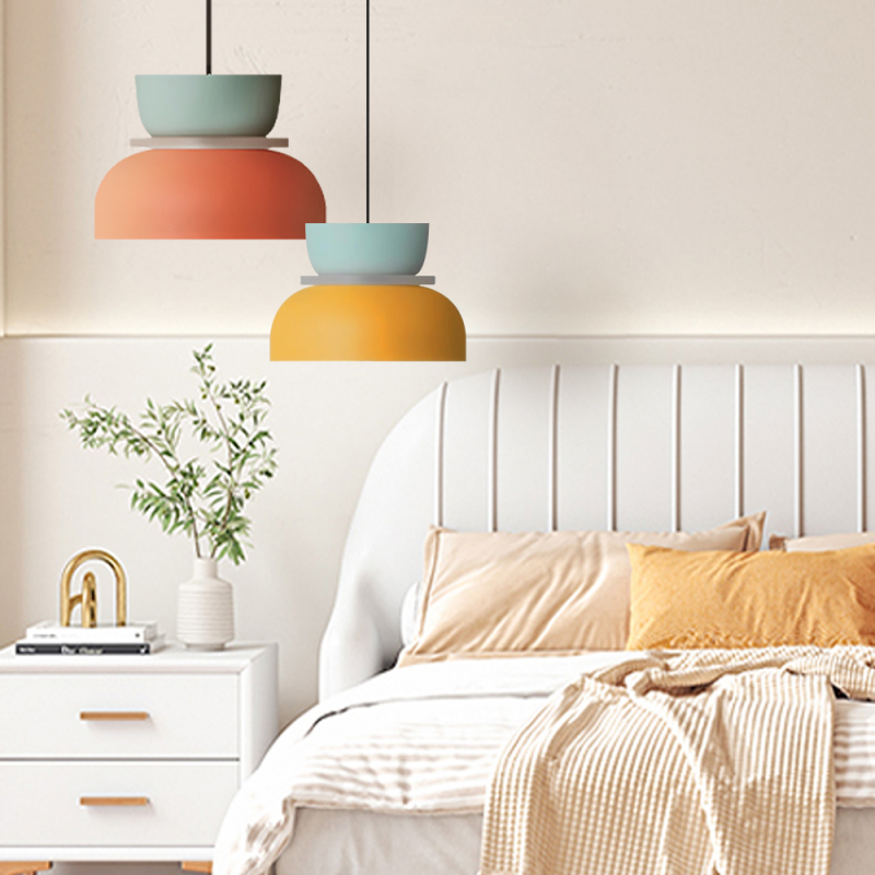 Macaron LED Pendelleuchte – Höhenverstellbare Skandinavische Designlampe für Modernes Wohnen