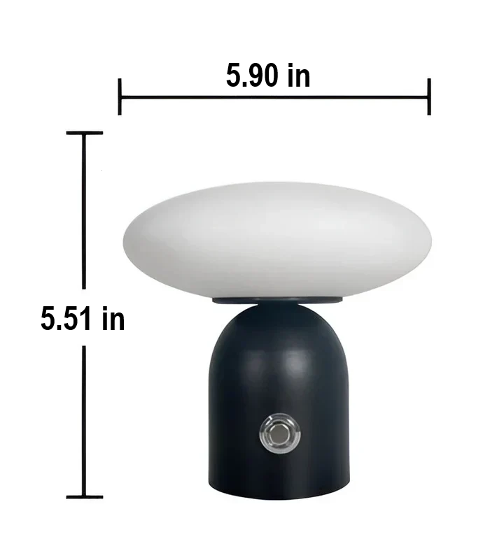 NordicGlow Scandinavian Luxury Mushroom Lamp with Smart Touch Technology - Elegant LED Lighting for Modern Homes