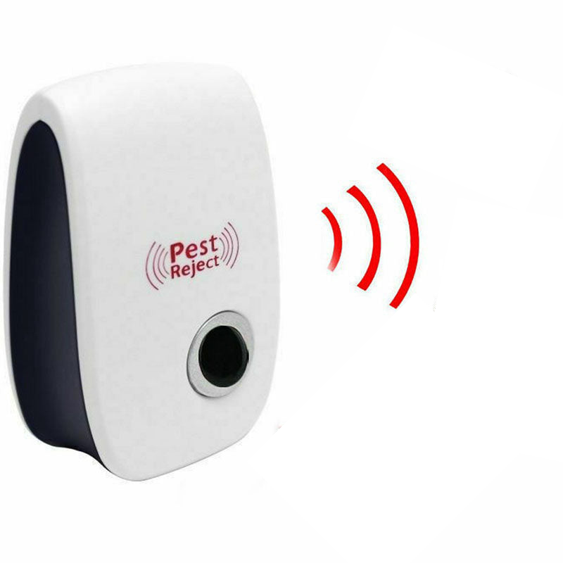 Ultrasonic Pest Repeller – 10–75 m² Coverage, Plug-In & Chemical-Free