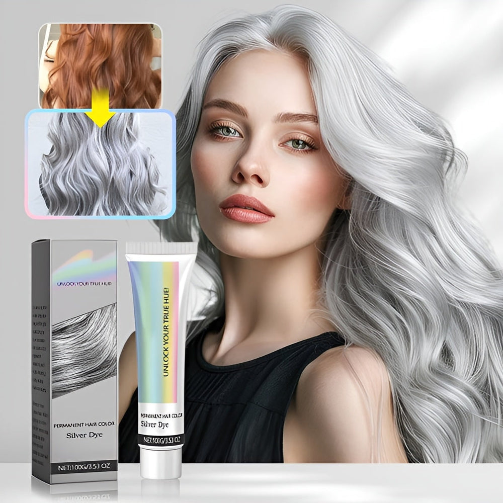 Semi-Permanent Hair Color Cream – Ash Gray Shade, Salon Formula