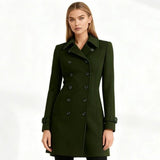 Women's fit-and-flare trench coat, view 1