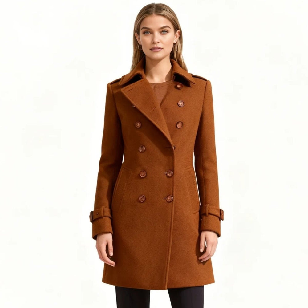 Women's fit-and-flare trench coat, view 4