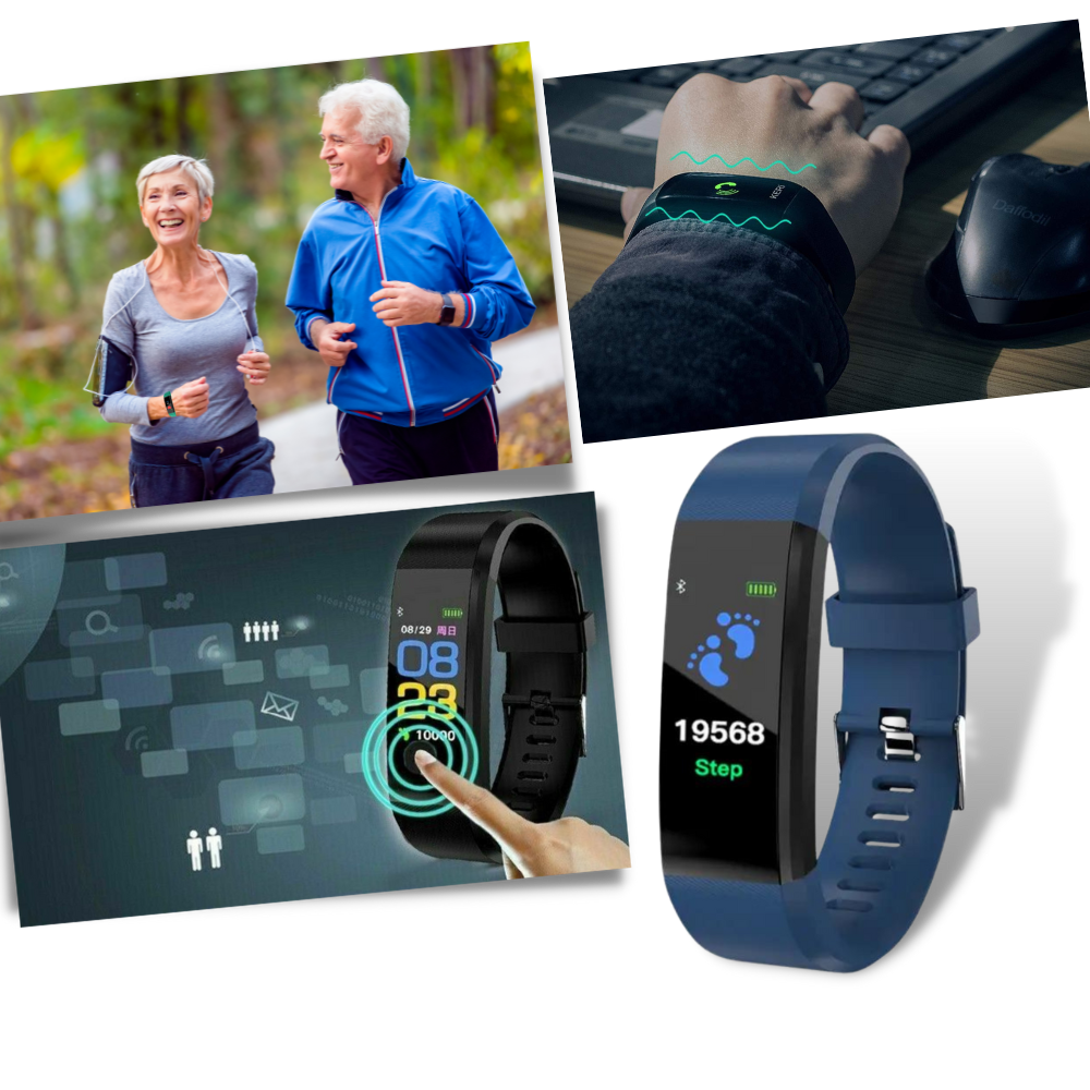 Kalsten | VitaWatch | Senior Smartwatch with Health Monitor and Large LED Screen
