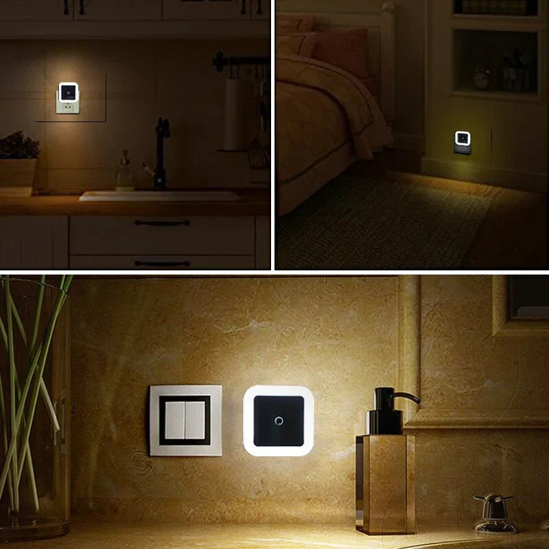 GlowGuard Set of 2 Motion Sensor Children's Night Lights - Soft Glow for Safety & Comfort