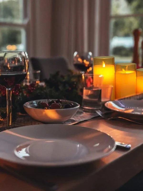 GlowFlicker Set of 24 LED Flameless Candles - Realistic Flickering Light, Safe & Long-Lasting, Perfect for Home Decor & Events