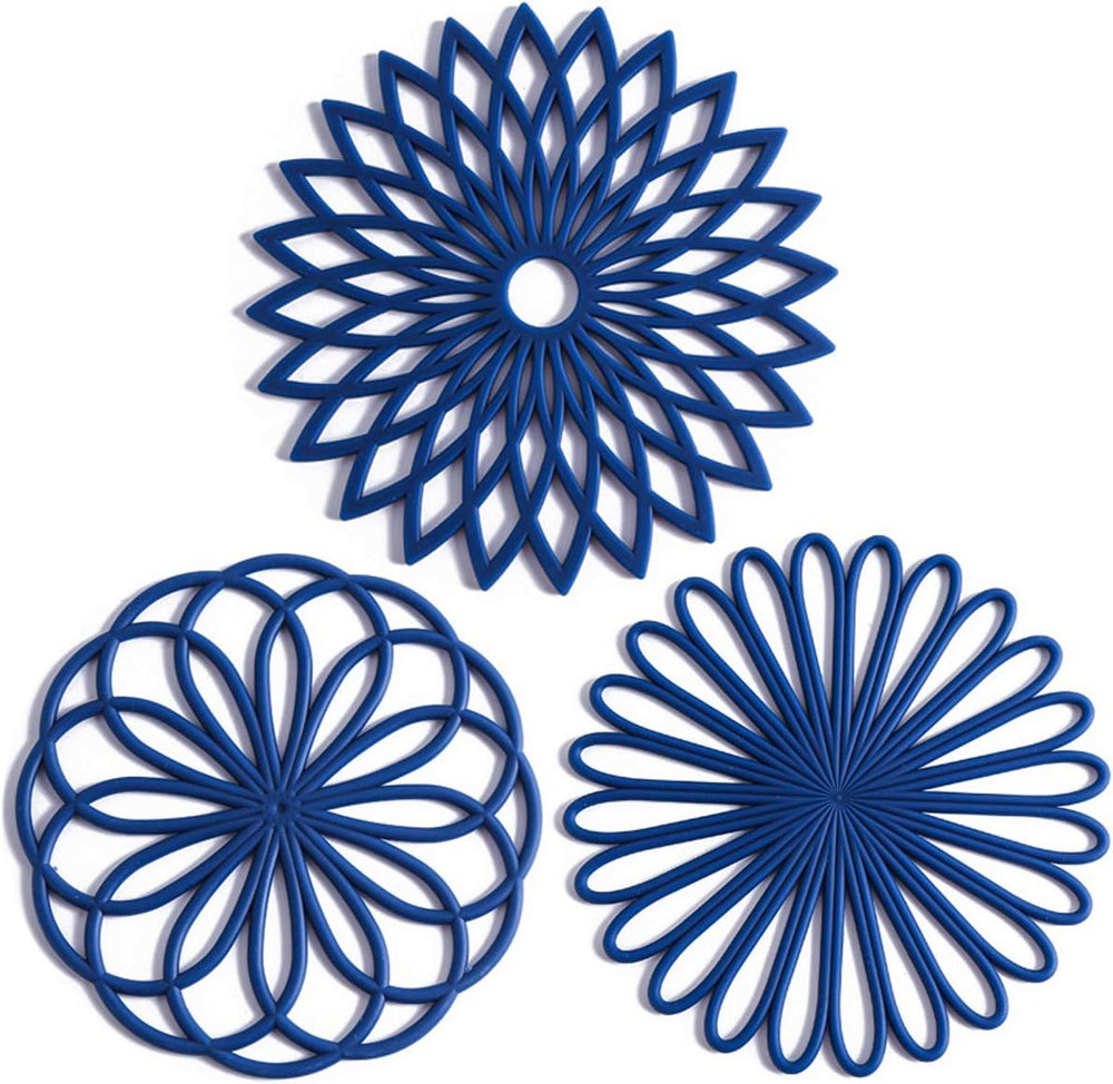 Set of 3 Heat-Resistant Silicone Coasters - Durable Heat Pads for Drinks & Surfaces