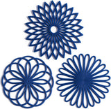 Set of 3 Heat-Resistant Silicone Coasters - Durable Heat Pads for Drinks & Surfaces