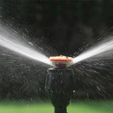 360° Lawn Sprinkler with Tripod – Stainless Steel, 12m Range & Adjustable Height