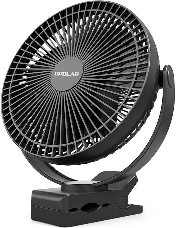 Cordless Clip-On Fan – 10000 mAh Battery, 20 cm Blades & USB-C Rechargeable
