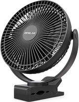 Cordless Clip-On Fan – 10000 mAh Battery, 20 cm Blades & USB-C Rechargeable