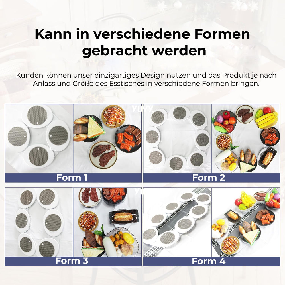Optimized Product Title: "Drehteller-Set für Esstisch – 8 rutschfeste Servierplatten für müheloses Servieren und stilvolle Präsentation" 

This title includes relevant keywords while enhancing clarity and appeal for potential buyers.
