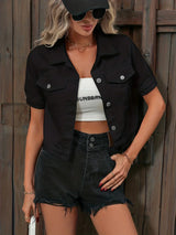 Short Sleeve Denim Jacket | Luna | Fashionable and Comfortable