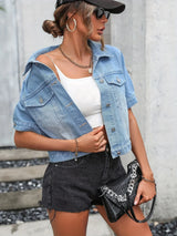 Short Sleeve Denim Jacket | Luna | Fashionable and Comfortable