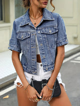 Short Sleeve Denim Jacket | Luna | Fashionable and Comfortable
