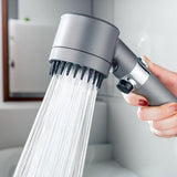 High-Pressure Shower Head – 3 Spray Modes, Built-In Water Filter & Rotatable Head