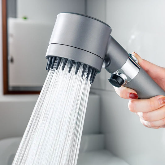 High-Pressure Shower Head – 3 Spray Modes, Built-In Water Filter & 360° Rotation