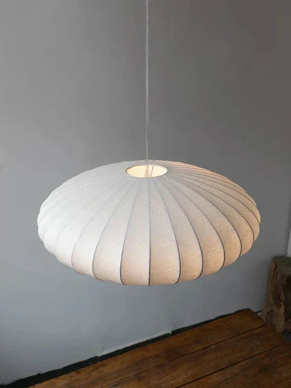Elegant Silk Crown Crystal Pendant Light Fixture - Luxurious Chandelier for Home Decor
