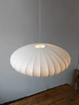 Elegant Silk Crown Crystal Pendant Light Fixture - Luxurious Chandelier for Home Decor
