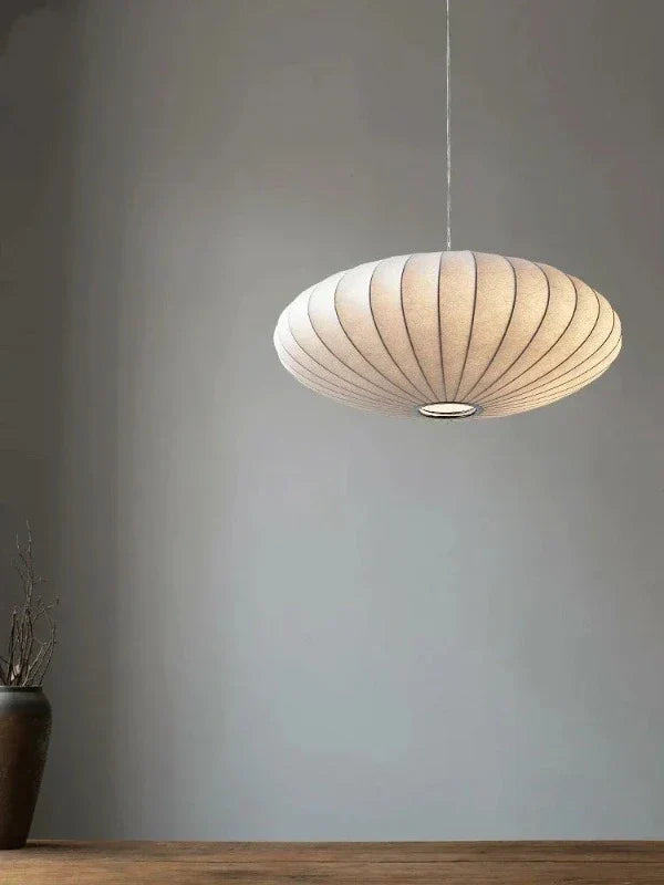 Elegant Silk Crown Crystal Pendant Light Fixture - Luxurious Chandelier for Home Decor