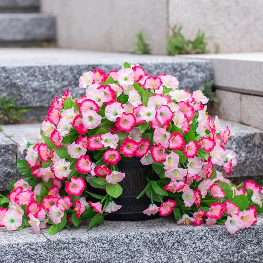 Silk Flowers Hanging Basket – Artificial, Indoor Outdoor & Low-Maintenance Decor