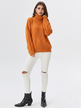 Women's longline sweater, view 3