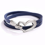 Elegant Simple Heart Leather Bracelet for Women | Stylish Jewelry Accessory