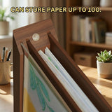 SKETCHBOX Wooden Look Display Frame with Built-In Storage – Stylish and Functional Home Decor
