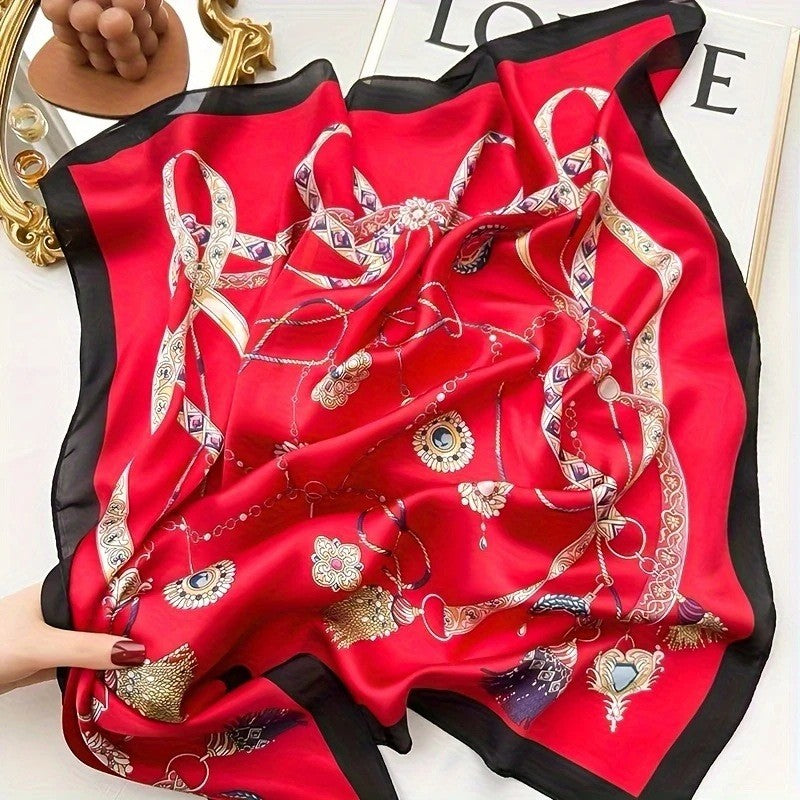BowLift | Retro Korean Style Faux Silk Scarf