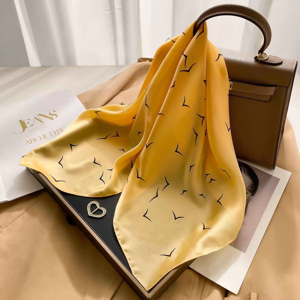 BowLift | Retro Korean Style Faux Silk Scarf