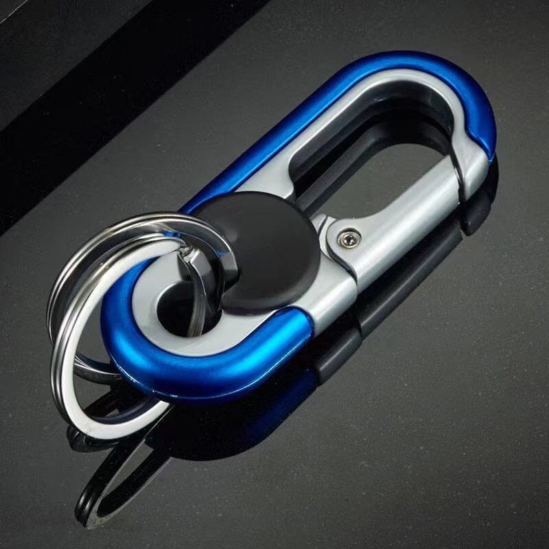 Car Keychain – Zinc Alloy, Dual-Ring Design & Stainless Steel Ring