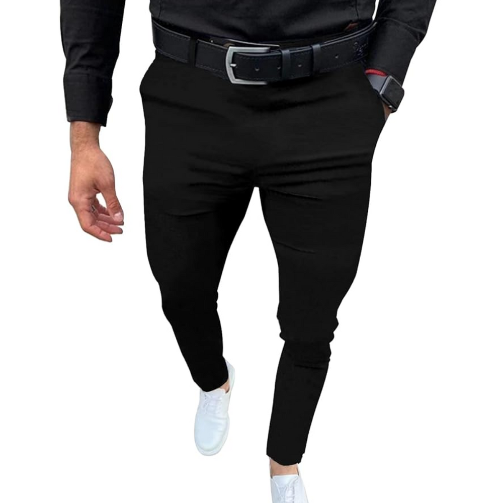 Boaz Slim Fit Stretch Men's Trousers - Comfortable & Stylish Casual Pants for Everyday Wear