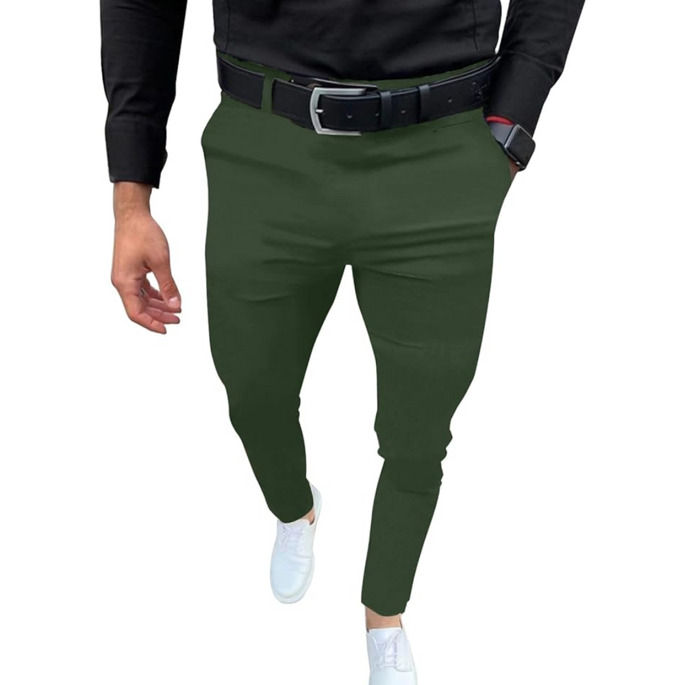 Boaz Slim Fit Stretch Men's Trousers - Comfortable & Stylish Casual Pants for Everyday Wear