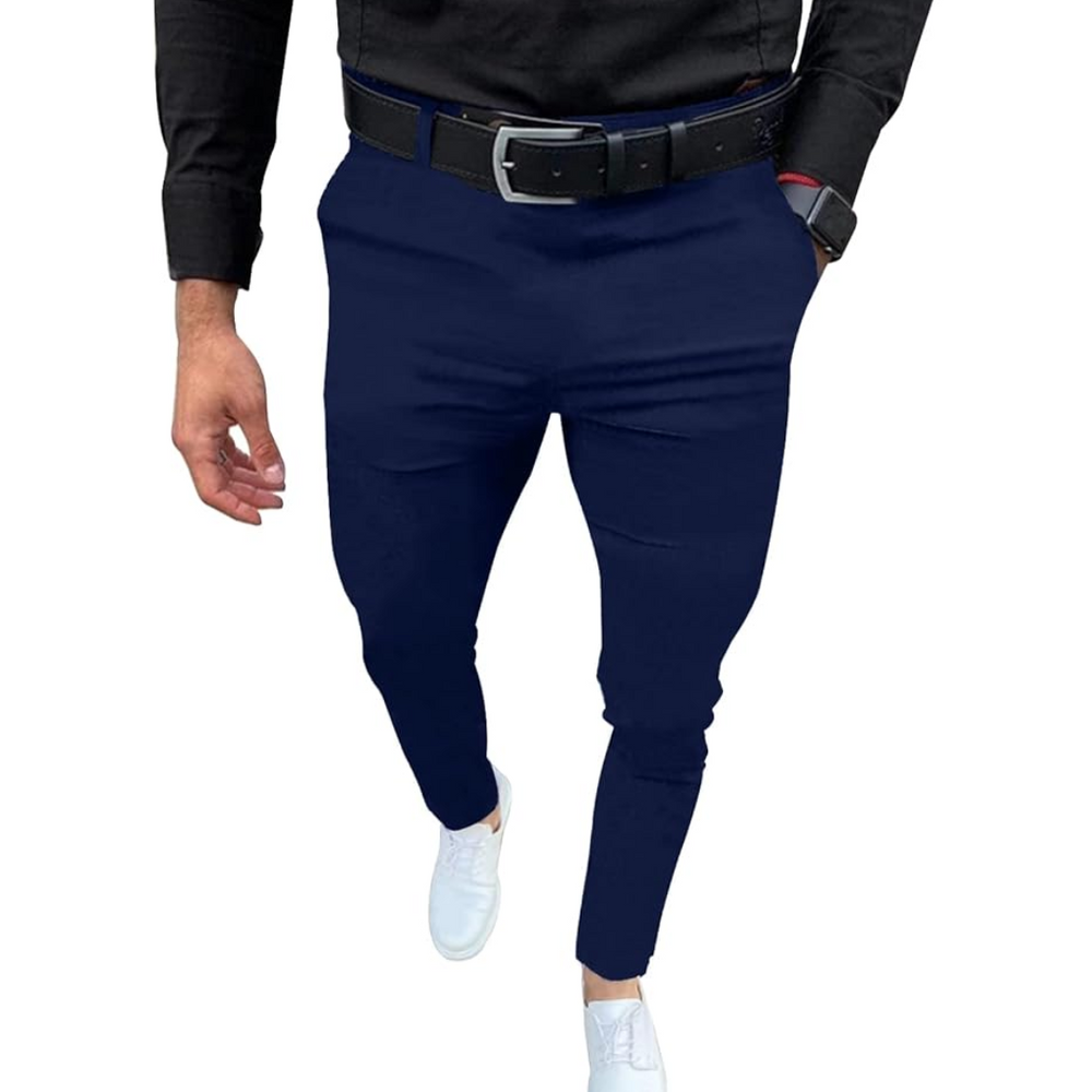 Boaz Slim Fit Stretch Men's Trousers - Comfortable & Stylish Casual Pants for Everyday Wear