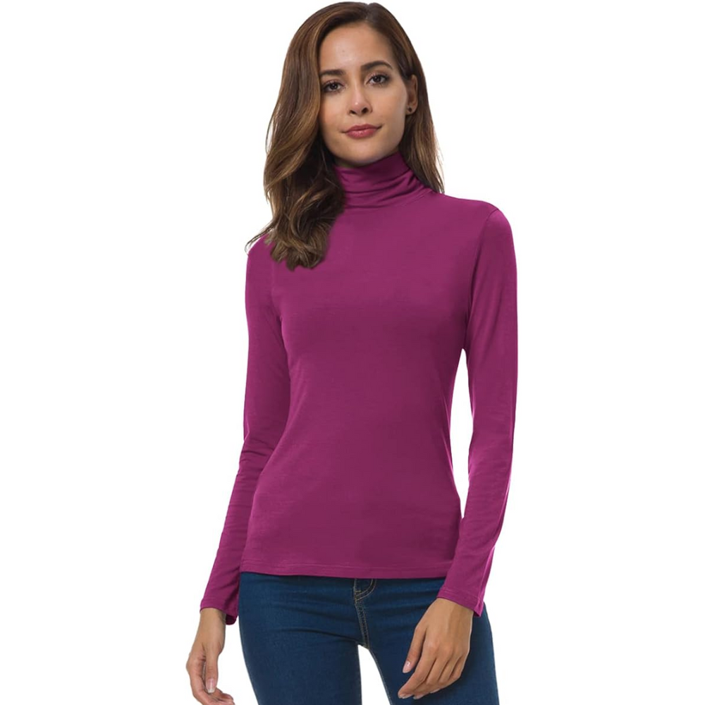 Petra Slim Fit Women's Turtleneck - Stylish & Comfortable Knit Top for Every Season