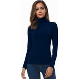 Petra Slim Fit Women's Turtleneck - Stylish & Comfortable Knit Top for Every Season